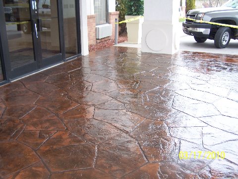 commercial concrete stamped