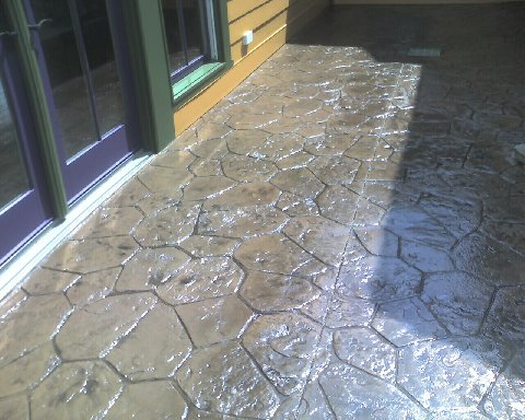 Patio stamped