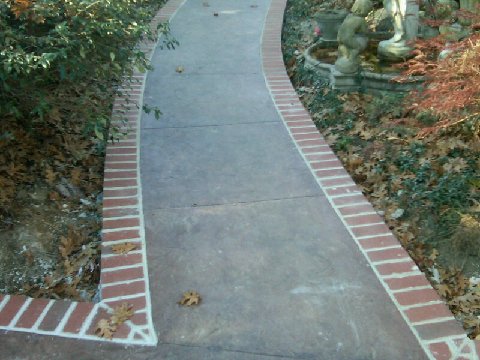 Concrete with Brick